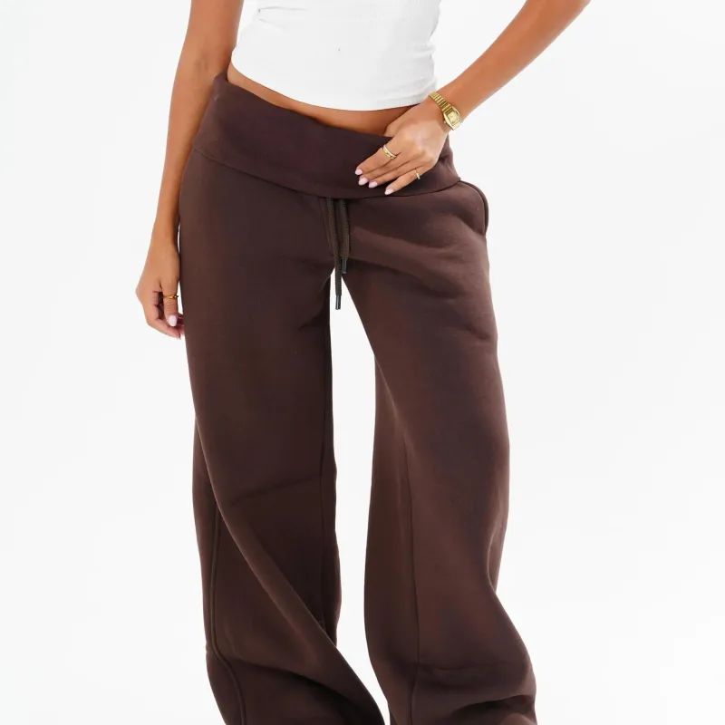 Luna Foldover Cotton Pants