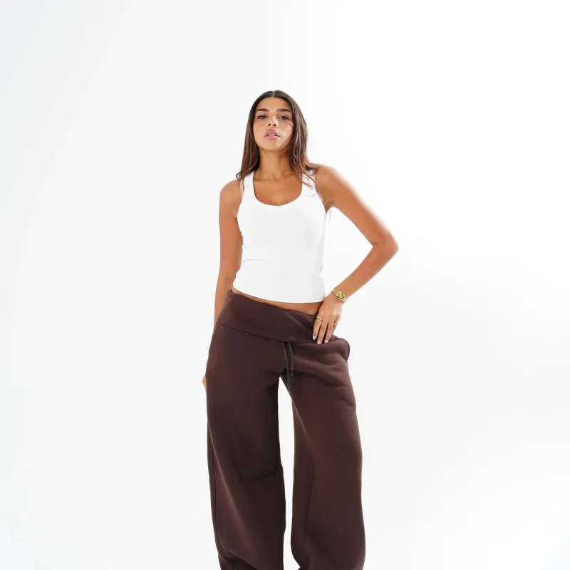 Luna Foldover Cotton Pants